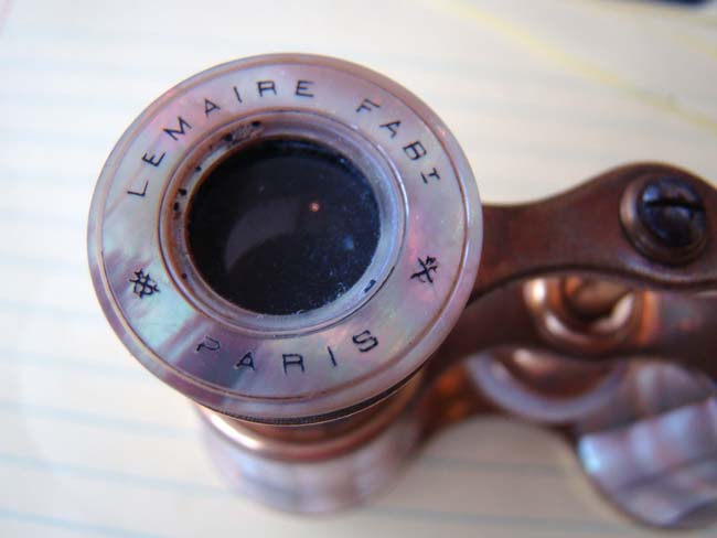 A fine pair of French 19th century mother-of-pearl Opera glasses made by Lemaire of Paris circa 1890 — image 2